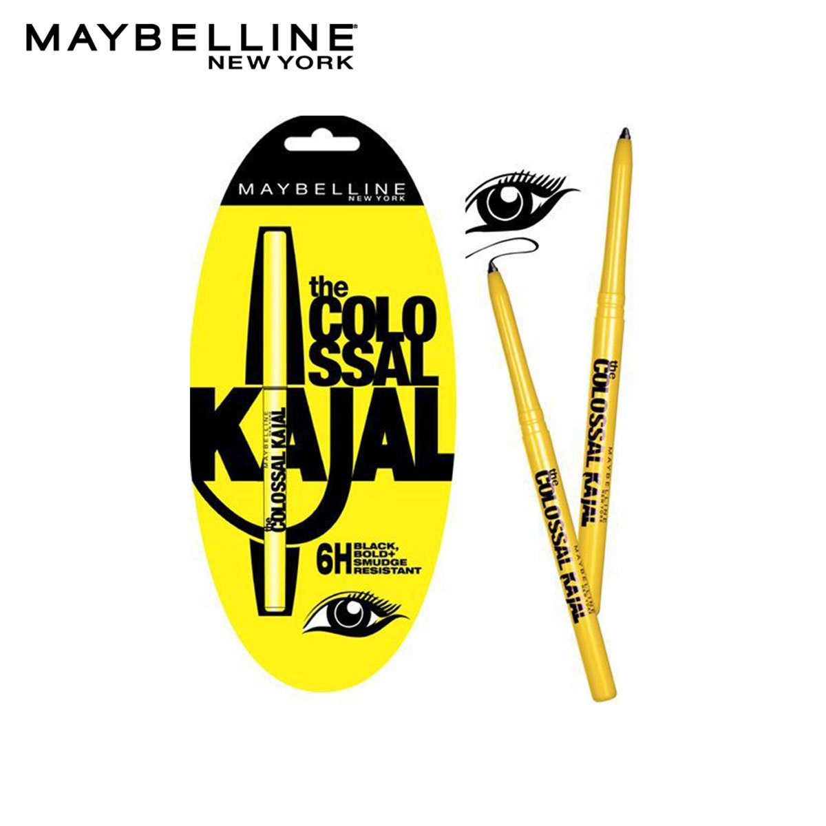 Maybelline | The Colossal Kajal Pencil | Black | Best Price in Pakistan original skincare product Pakistan