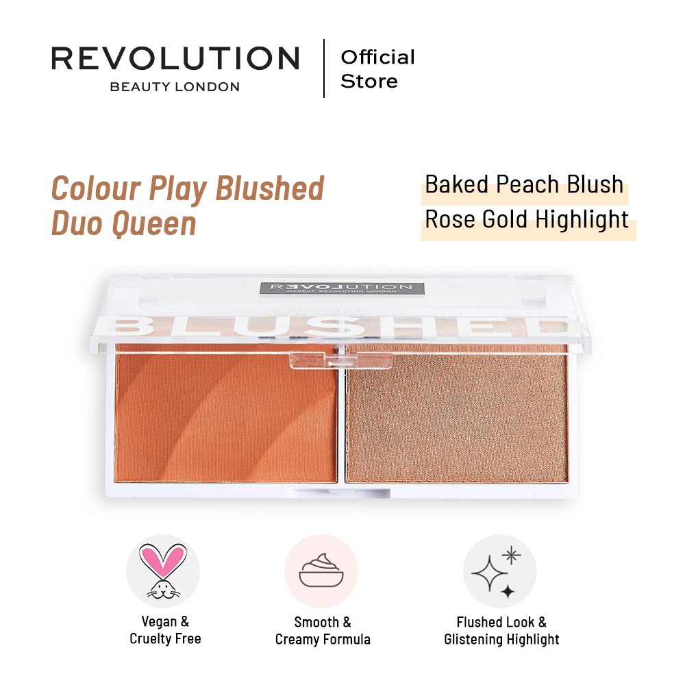 Relove By Revolution Colour Play Blushed Duo Queen | Best Price in Pakistan original skincare product Pakistan