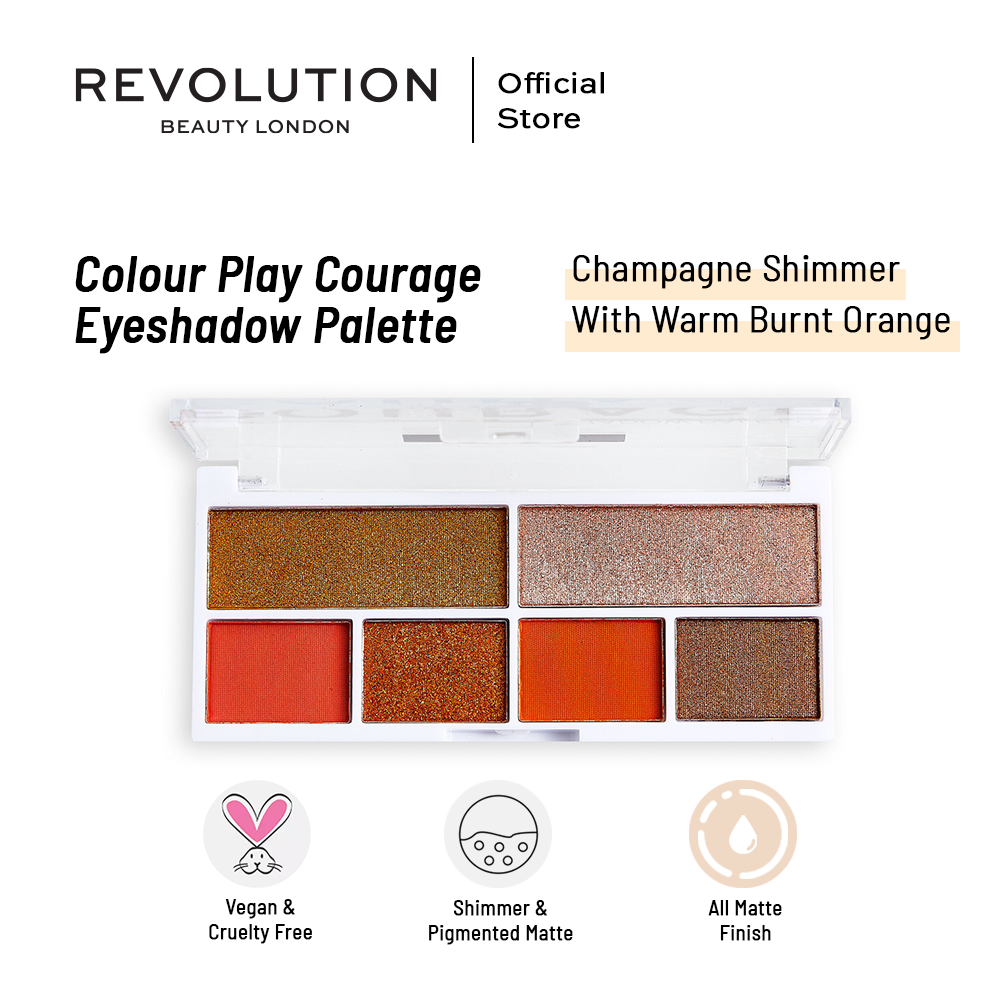 Relove By Revolution Colour Play Courage Eyeshadow Palette | Best Price in Pakistan original skincare product Pakistan Main image