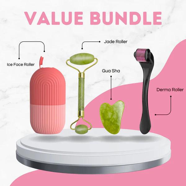 Combo Pack – Jade Roller, Ice Roller & Derma Roller (Pack of 3) Main image