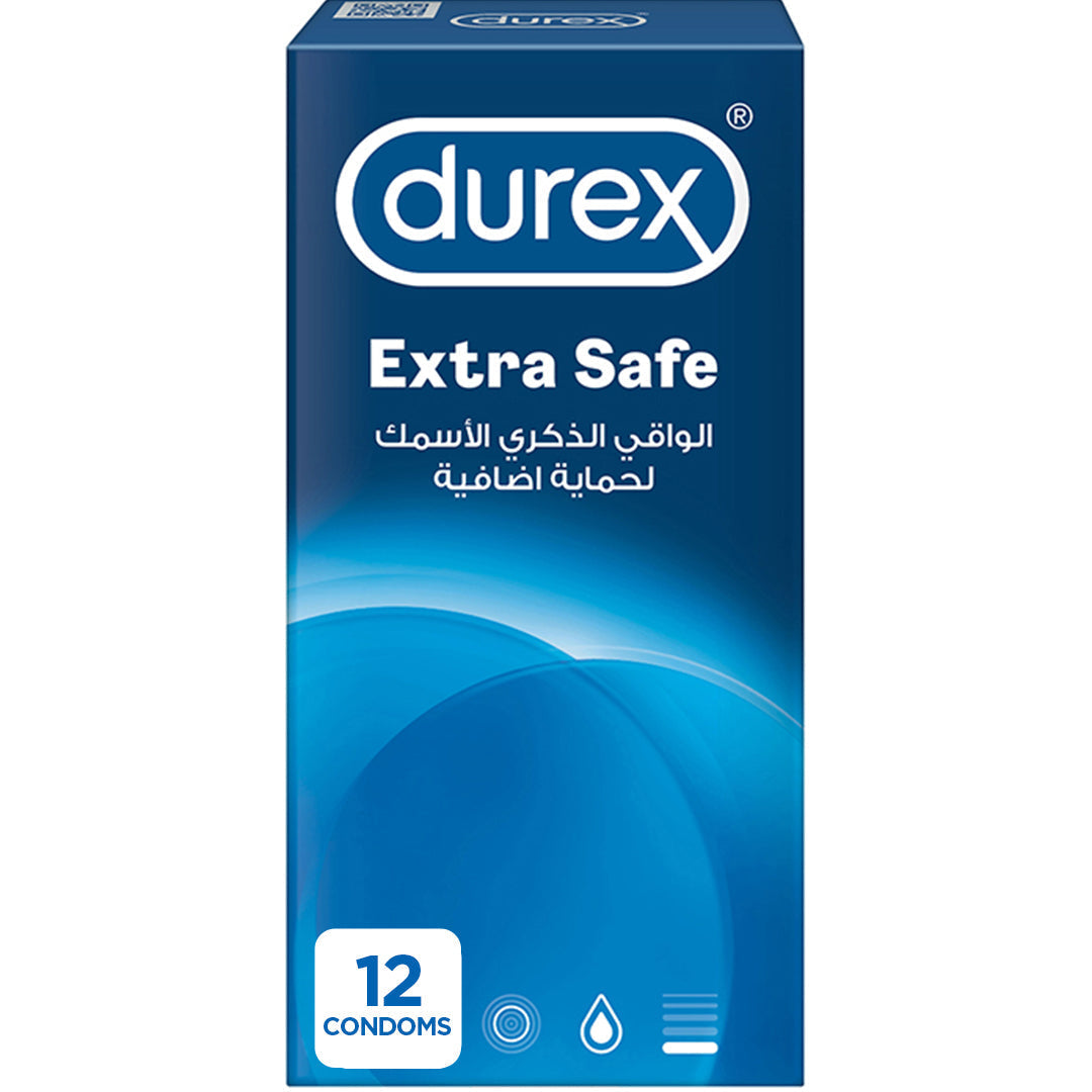 Durex Extra Safe Condoms 12 Pieces | Best Price in Pakistan original skincare product Pakistan مرکزی تصویر