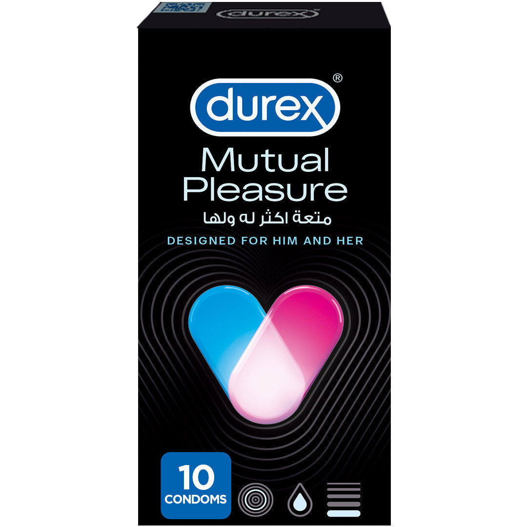 Durex Mutual Pleasure Condoms 10 Pieces | Best Price in Pakistan original skincare product Pakistan مرکزی تصویر