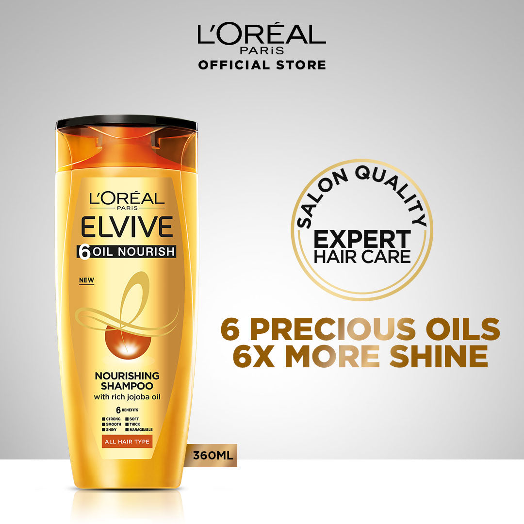L'Oreal Paris Elvive 6 Oil Nourish Shampoo 360 ml | Best Price in Pakistan original skincare product Pakistan Main image