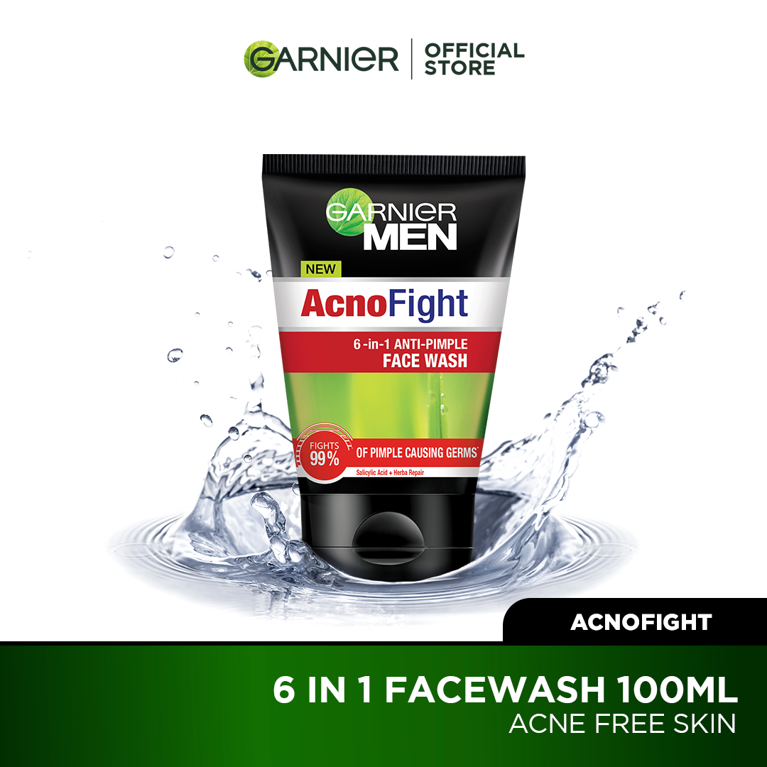 Garnier Men Acno Fight Face Wash 100 Ml | Best Price in Pakistan original skincare product Pakistan Main image