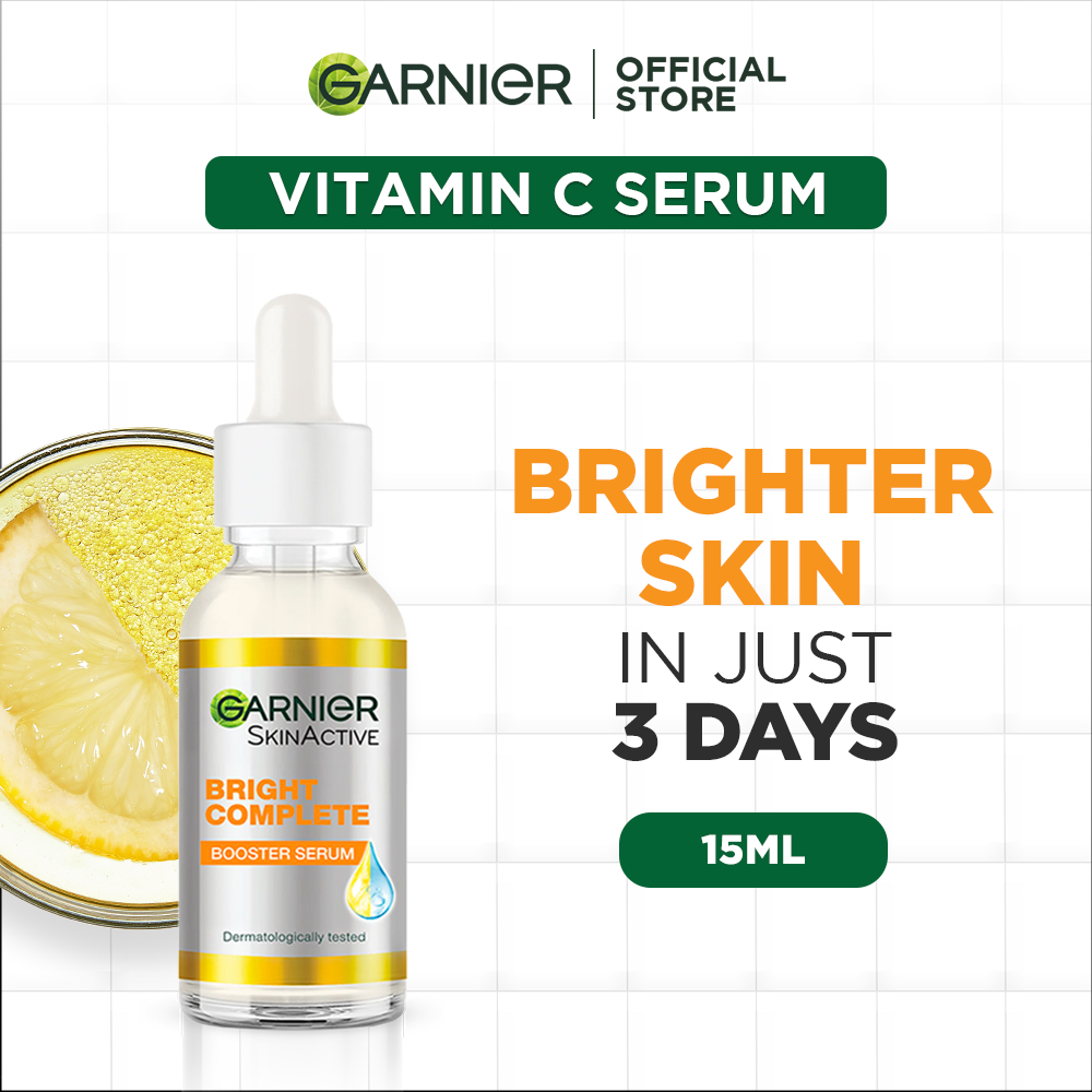 Garnier Bright Complete Vitamin C Serum | 15Ml | Best Price in Pakistan original skincare product Pakistan