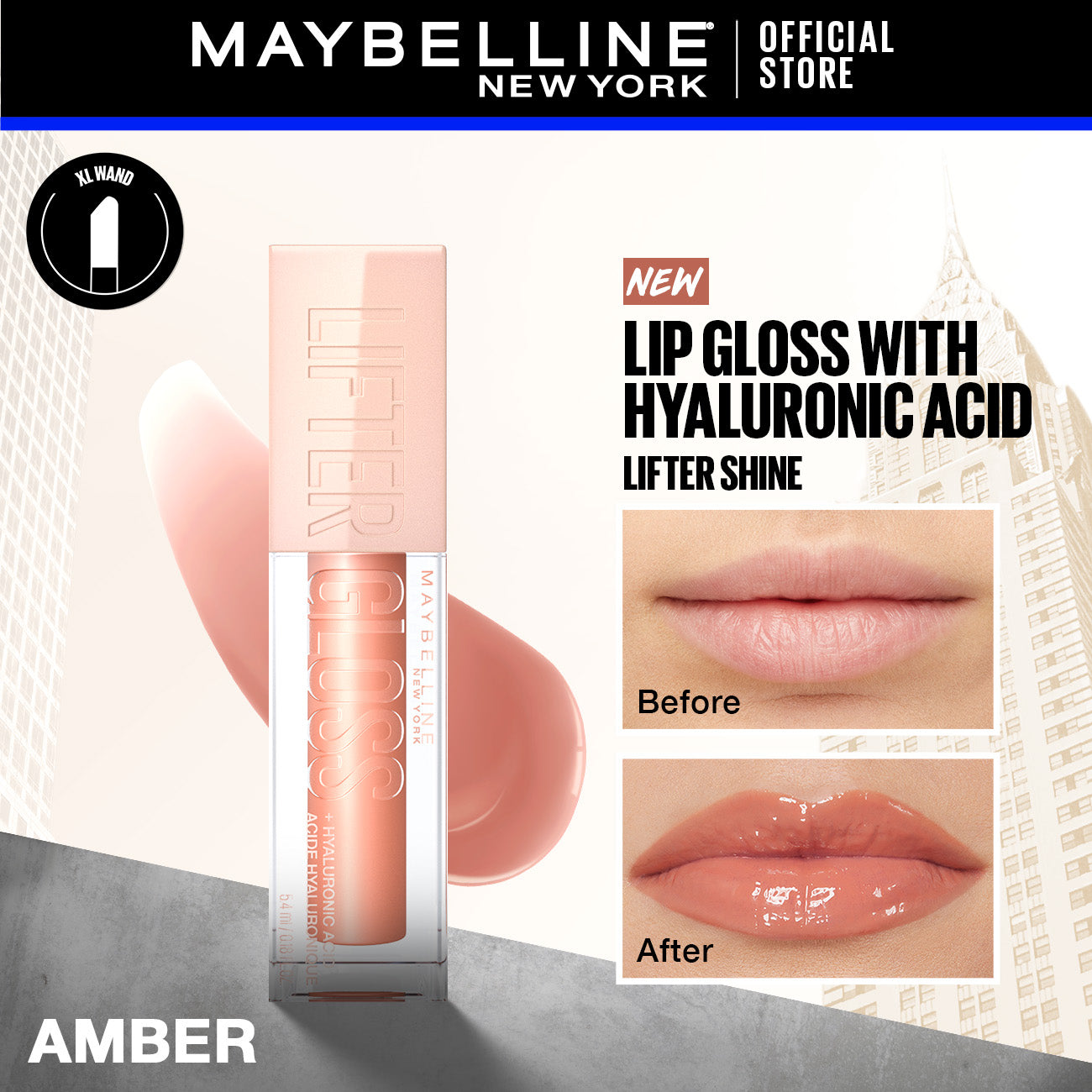 Â Maybelline New York Lifter ShineÂ® Hydrating Lip Gloss With Hyaluronic Acid | Best Price in Pakistan original skincare product Pakistan Main image