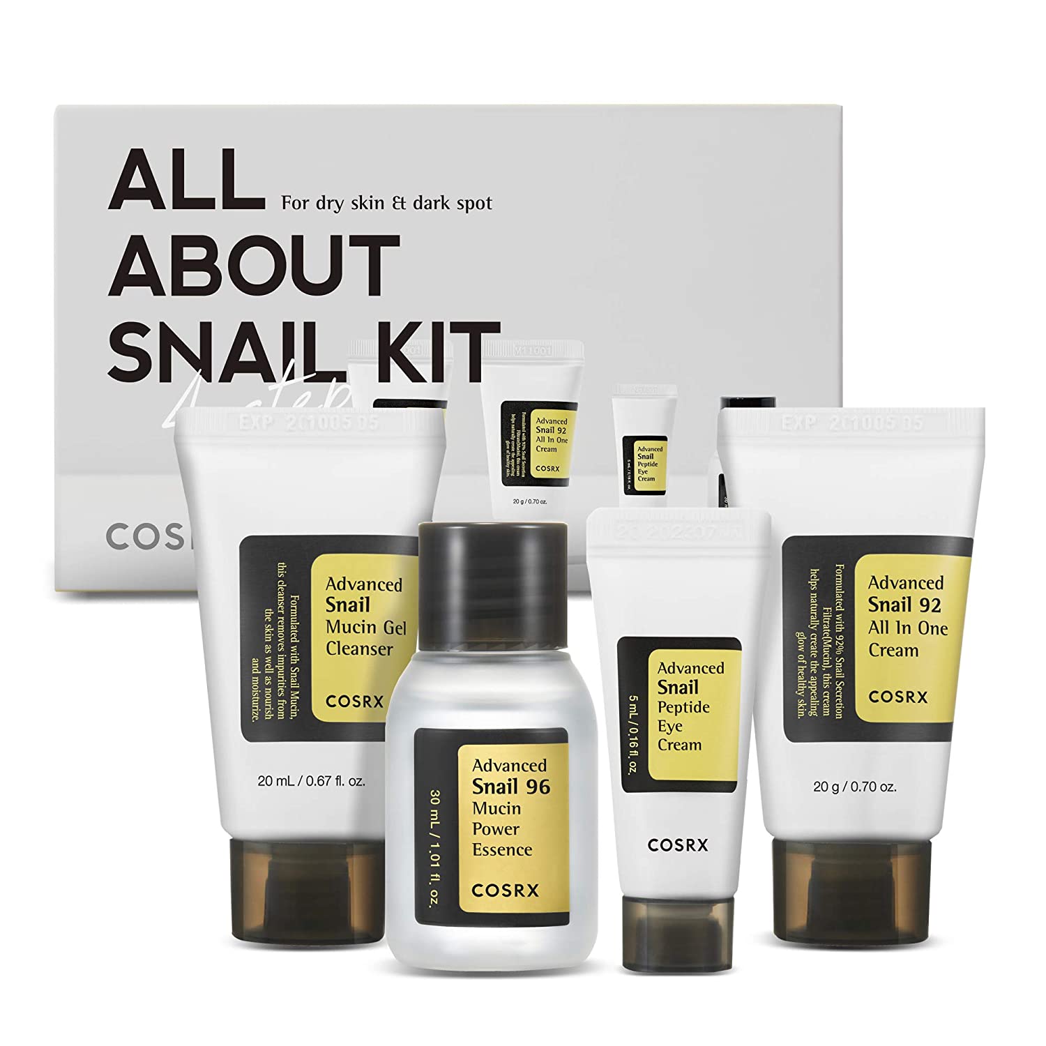 Cosrx Advanced Snail All About Snail Kit 4 Step | Best Price in Pakistan original skincare product Pakistan مرکزی تصویر