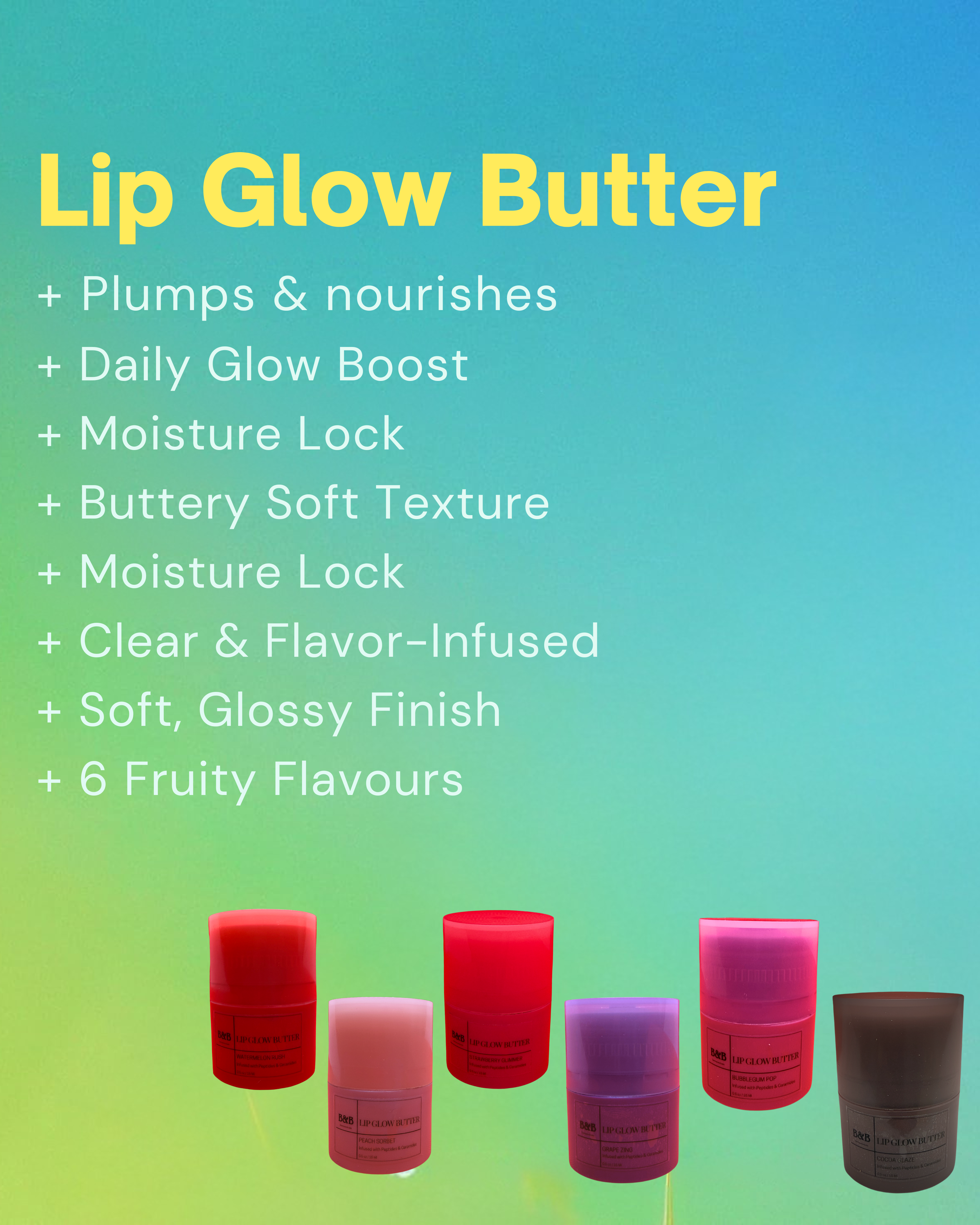 B&B Derma | Lip Glow Butter | Pack Of 2 | Best Price in Pakistan original skincare product Pakistan