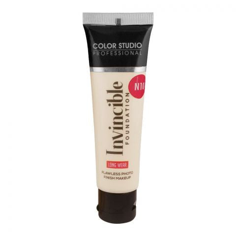 Color Studio | Invincible Foundation Shade Porcelain | N10- Flawless Photo Finish Makeup | Best Price in Pakistan original skincare product Pakistan