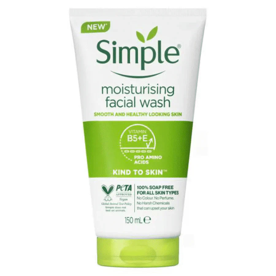 Simple Moisturising Facial Wash Vitamin B5+E 150Ml | Best Price in Pakistan original skincare product Pakistan