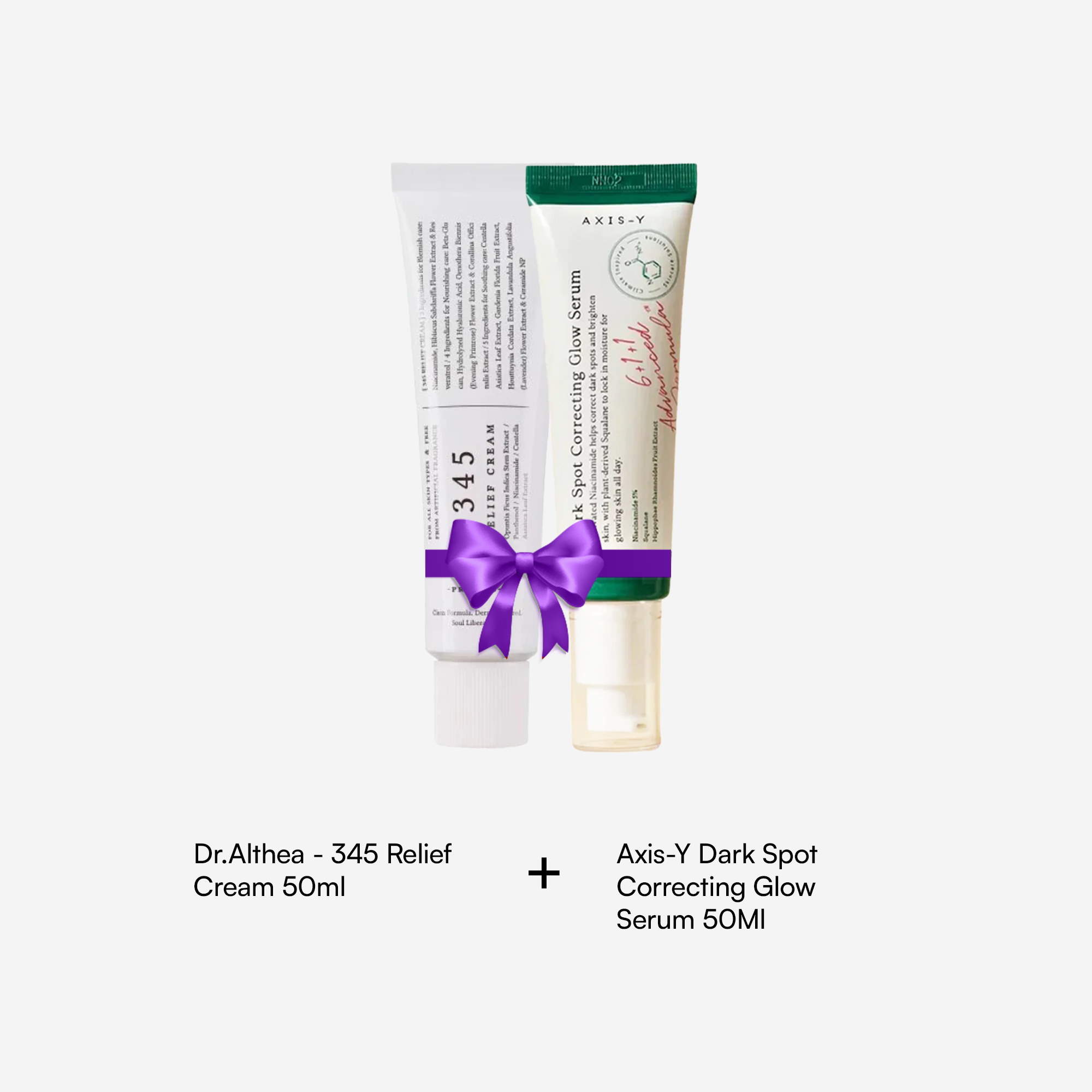 Dr.Althea | 345 Relief Cream 50ml & Axis-Y Dark Spot Correcting Glow Serum 50Ml | Best Price in Pakistan original skincare product Pakistan مرکزی تصویر
