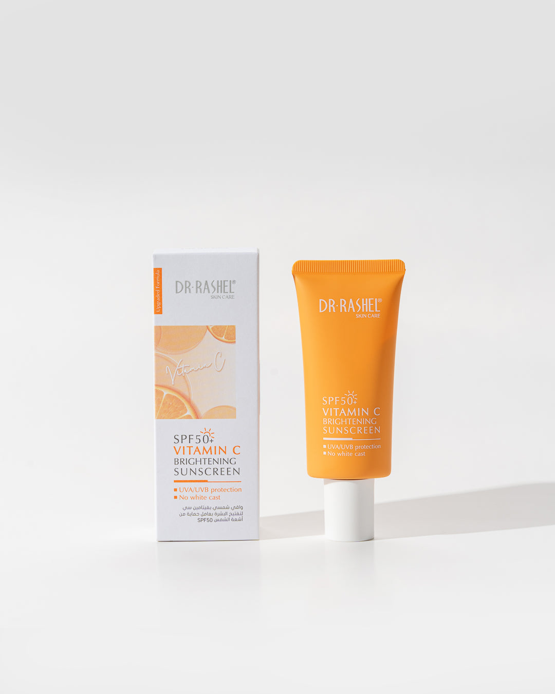 Dr Rashel | Vitamin C Brightening Sunscreen Spf50 | 60G | Best Price in Pakistan original skincare product Pakistan