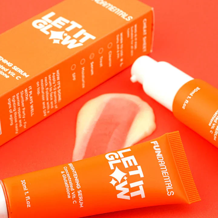 Fundamentals Let It Glow Brightening Serum with Vit C + Glutathione | 30 ML | Best Price in Pakistan original skincare product Pakistan