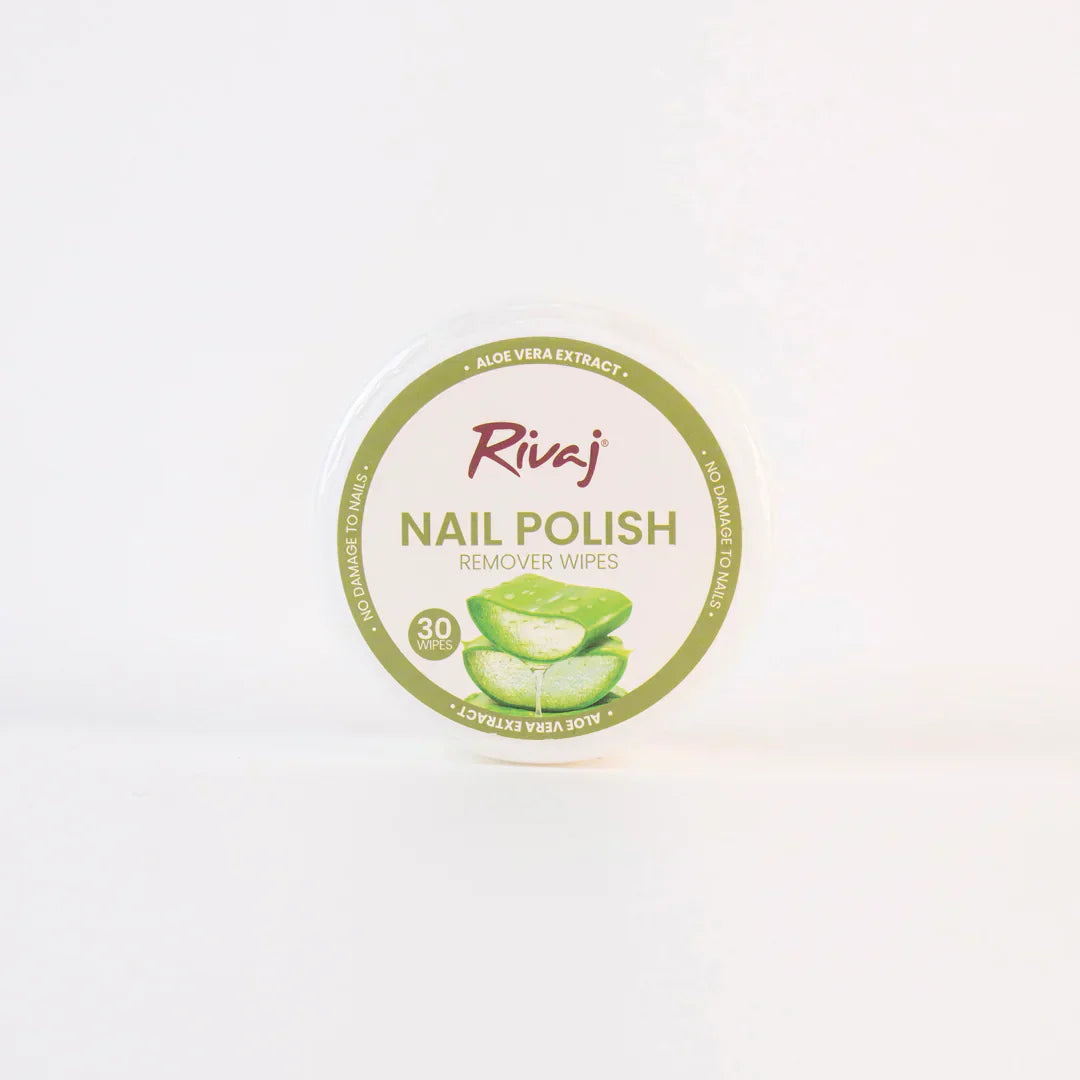 Rivaj | Nail Polish Remover Wipes (Aloe Vera Extract) | 30 Wipes | Best Price in Pakistan original skincare product Pakistan