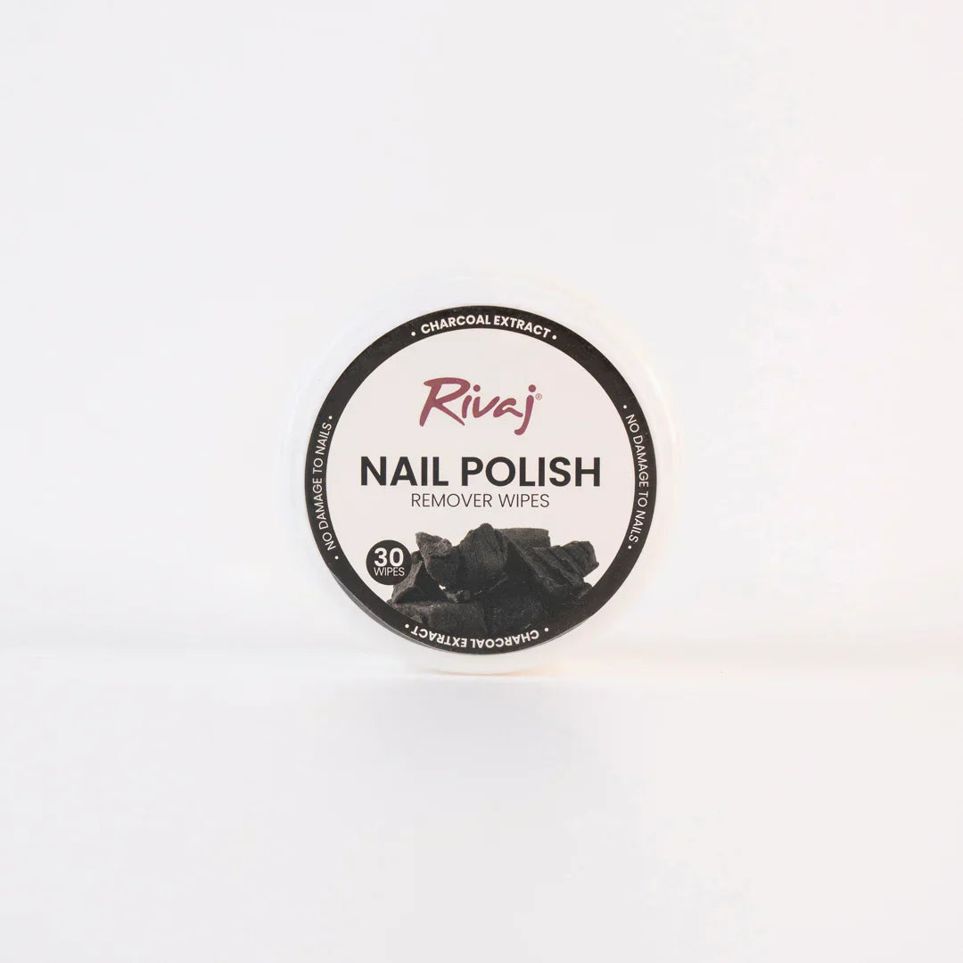 Rivaj | Nail Polish Remover Wipes (Charcoal Extract) | Best Price in Pakistan original skincare product Pakistan Main image