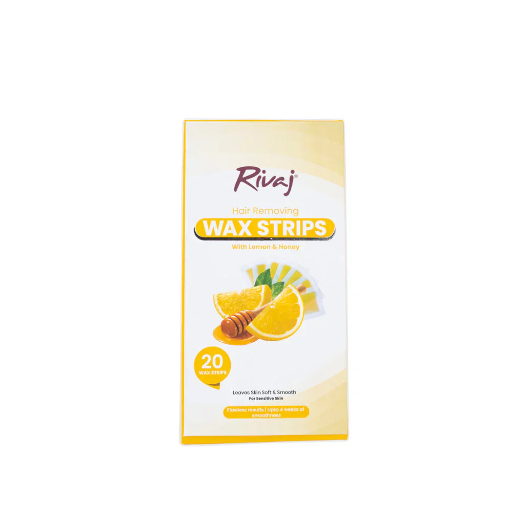 Rivaj | Hair Removing Body Wax Strips (Lemon & Honey) | Best Price in Pakistan original skincare product Pakistan