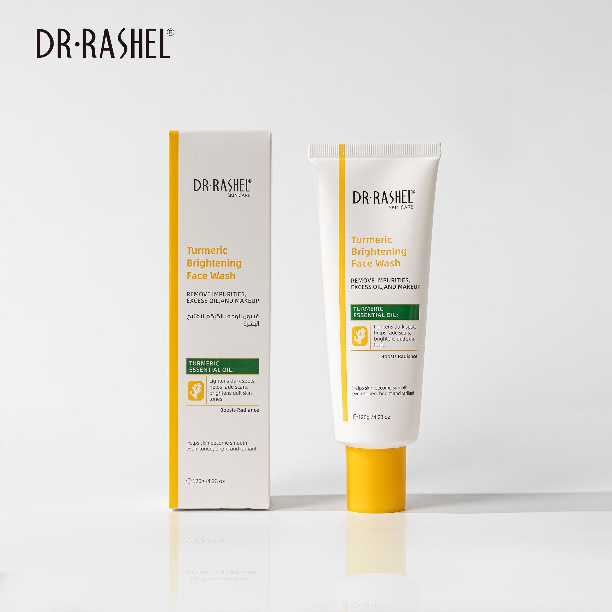 Dr Rashel | Turmeric Brightening Face Wash | 120g | Best Price in Pakistan original skincare product Pakistan Main image