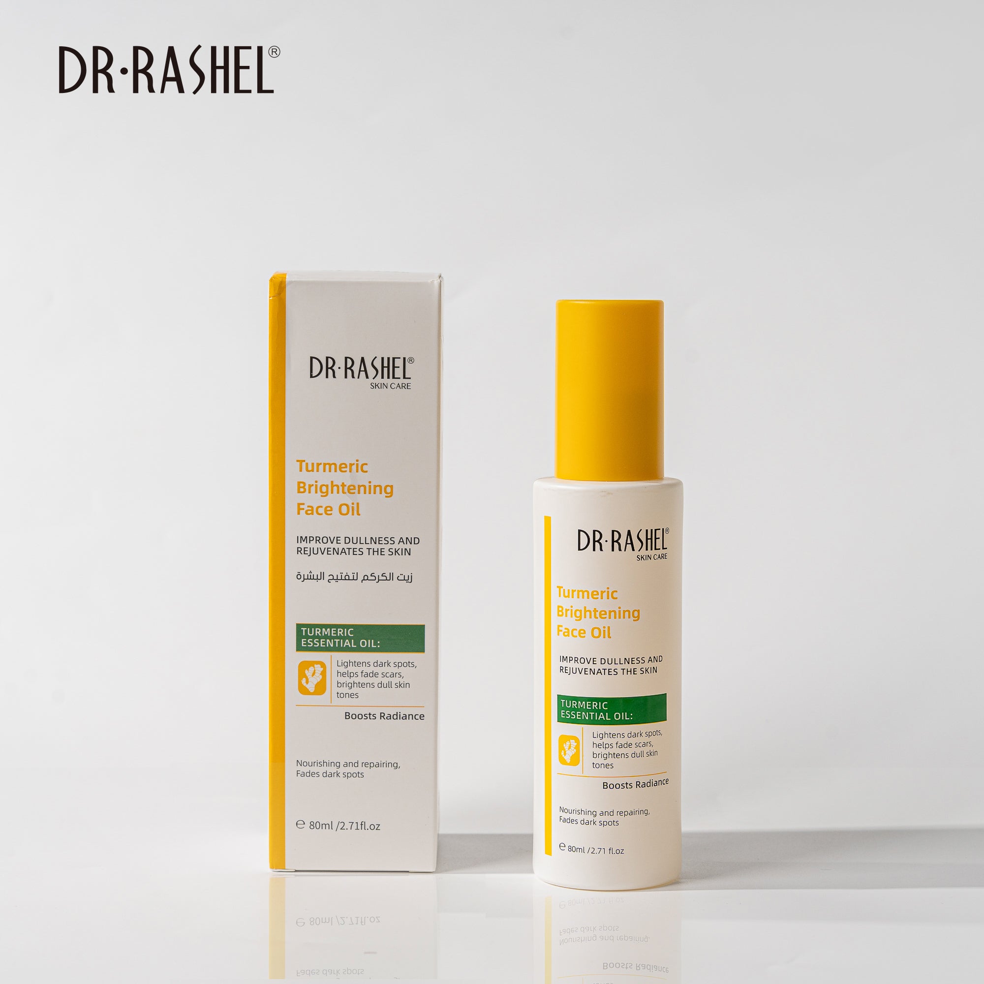 Dr Rashel | Turmeric Brightening Face Oil | 80ml | Best Price in Pakistan original skincare product Pakistan Main image