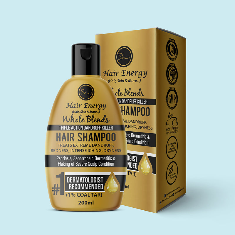 Hair Energy 100 Organic Aloevera GelWhole Blends Triple Action Dandruff Killer Hair Shampoo | Best Price in Pakistan original skincare product Pakistan Main image