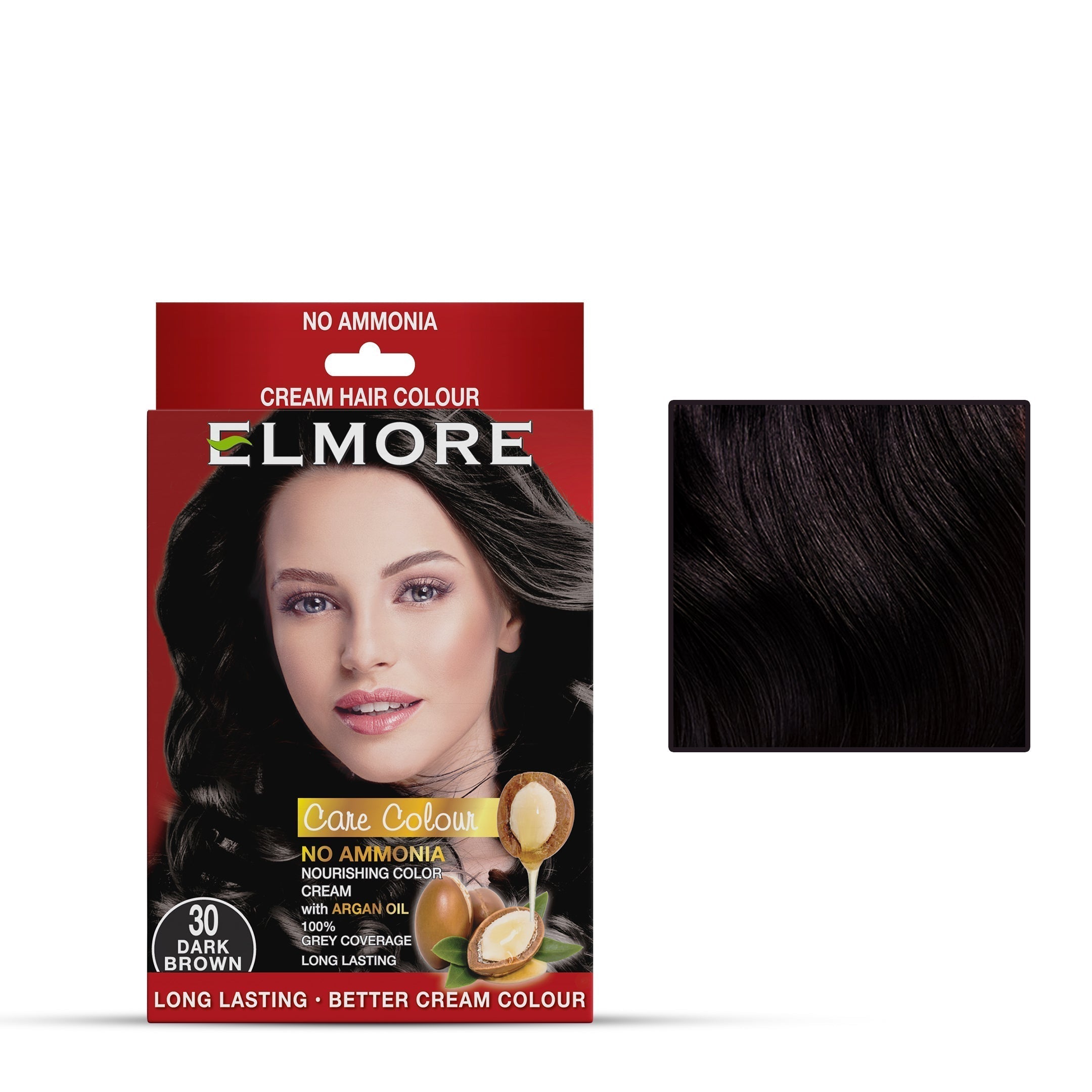 Elmore Cream Hair Color 30 Dark Brown | Best Price in Pakistan original skincare product Pakistan