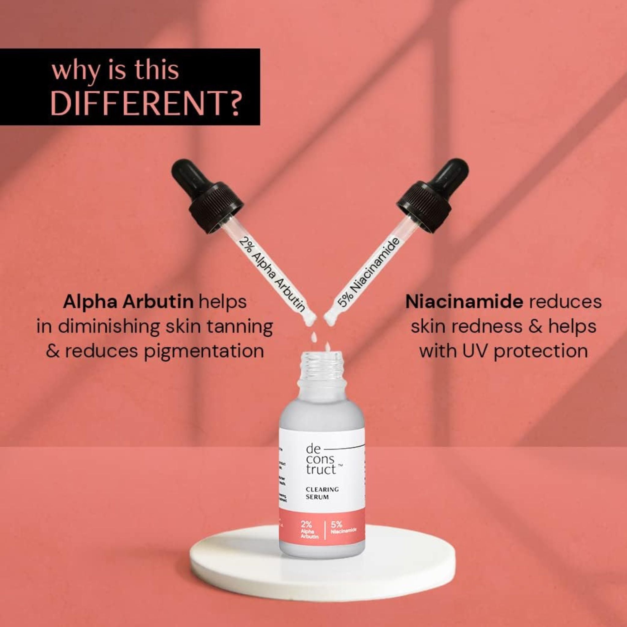 Deconstruct Clearing Serum 2% Alpha Arbutin + 5% Niacinamide Secondary image