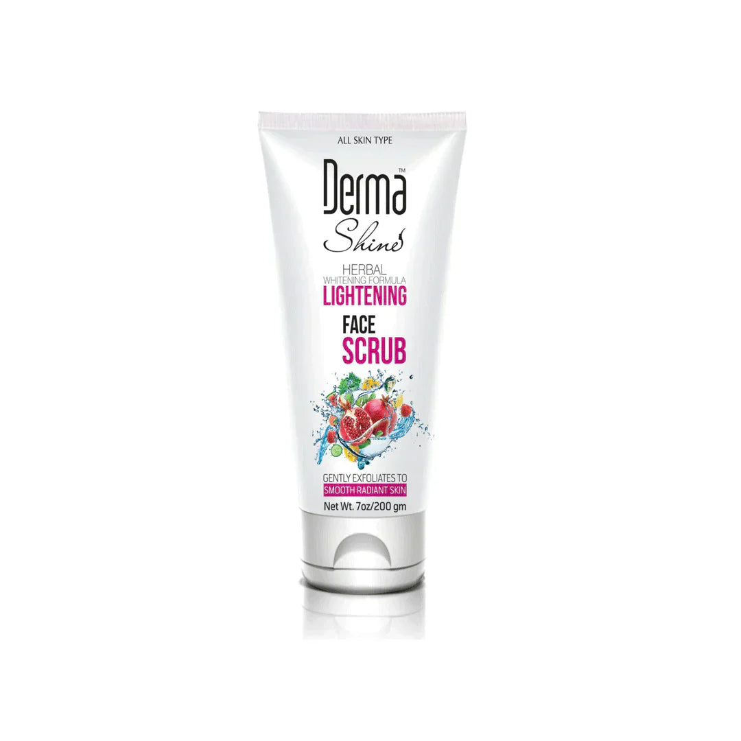 Derma Shine Lightening Face Scrub 200gm | Best Price in Pakistan original skincare product Pakistan