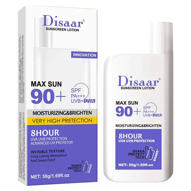 Disaar Sunscreen Lotion SPF 90+ Moisturizing & Brighten 50g | Best Price in Pakistan original skincare product Pakistan Main image
