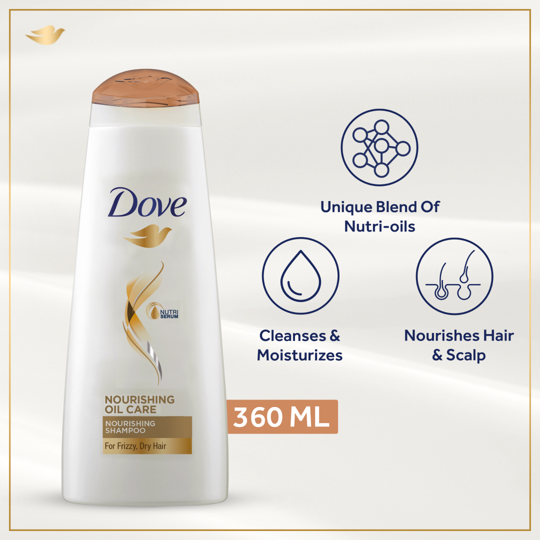 Dove Nourishing Oil Care Shampoo | 360ml | Best Price in Pakistan original skincare product Pakistan
