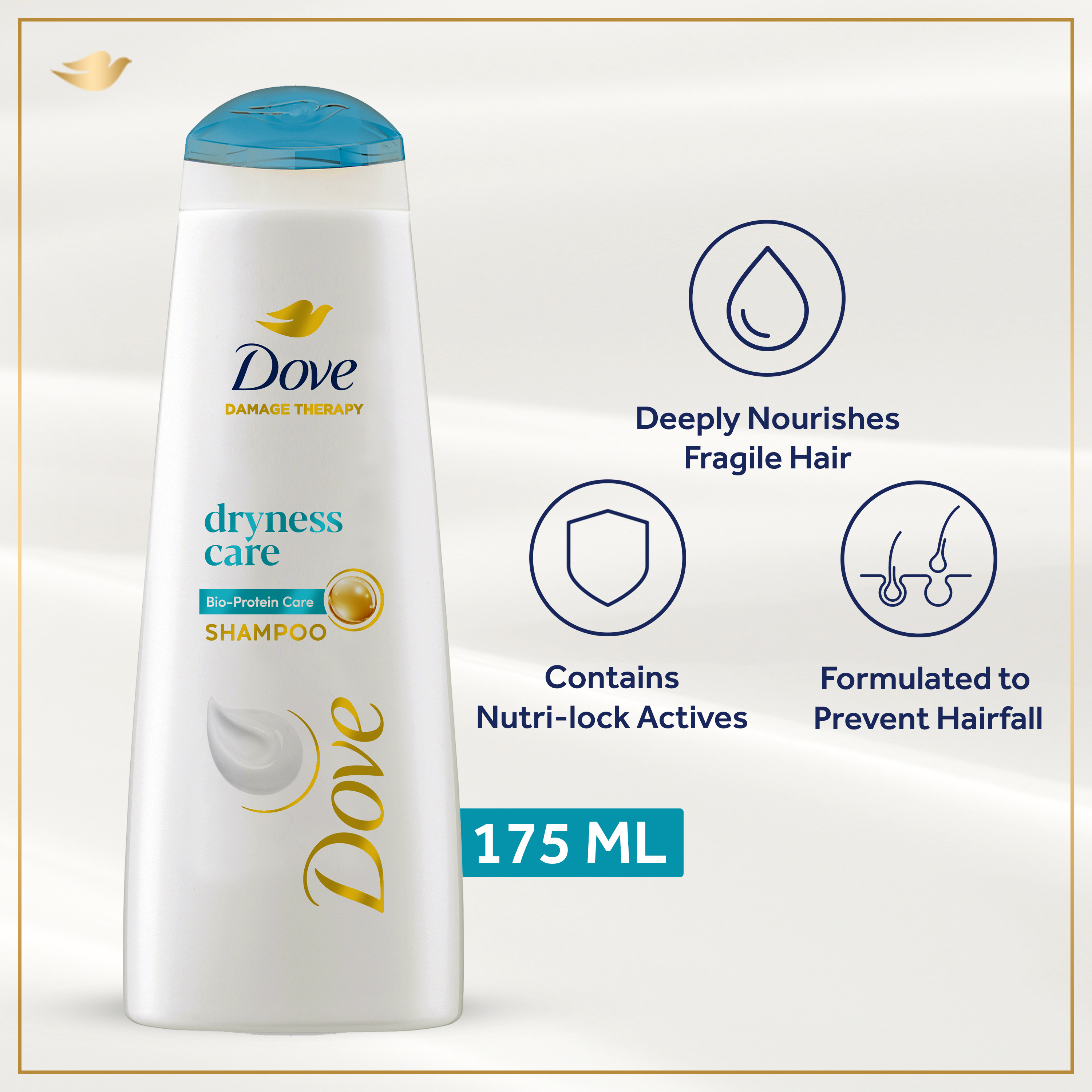 Dove | Dryness Care Shampoo | 175ml | Best Price in Pakistan original skincare product Pakistan Main image