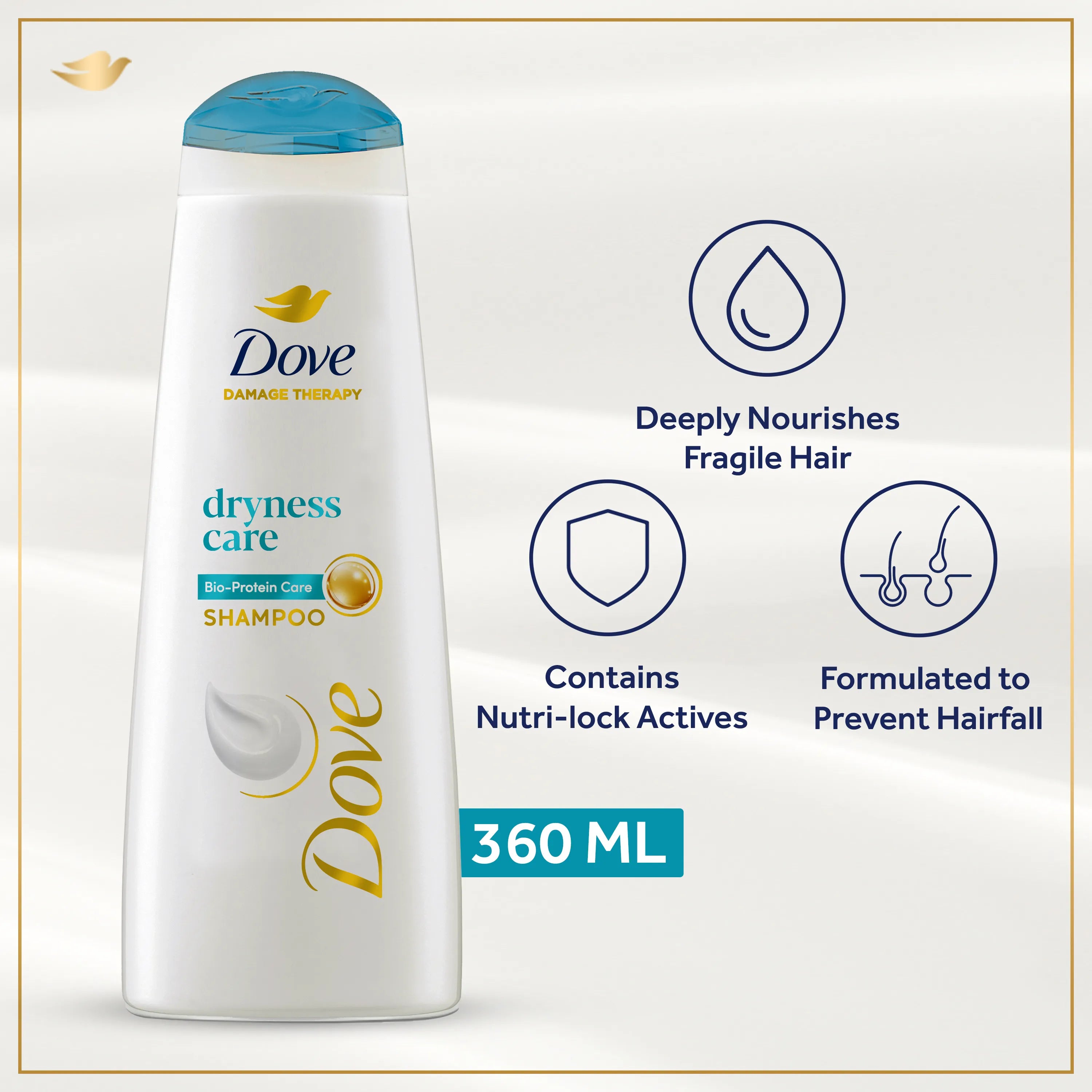 Dove Dryness Care Shampoo | 360 ml | Best Price in Pakistan original skincare product Pakistan