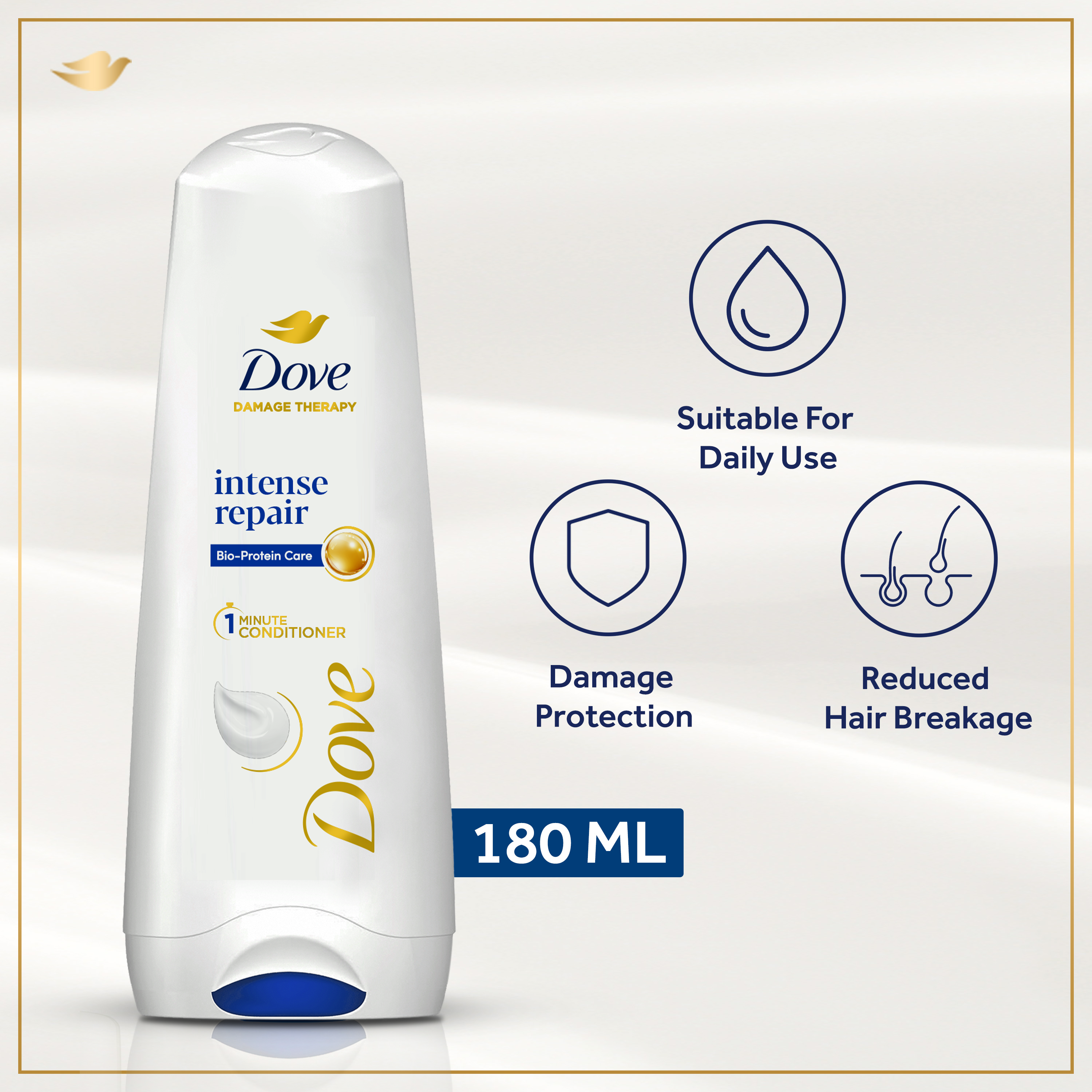 Dove | Intense Repair Conditioner | 180ml | Best Price in Pakistan original skincare product Pakistan مرکزی تصویر