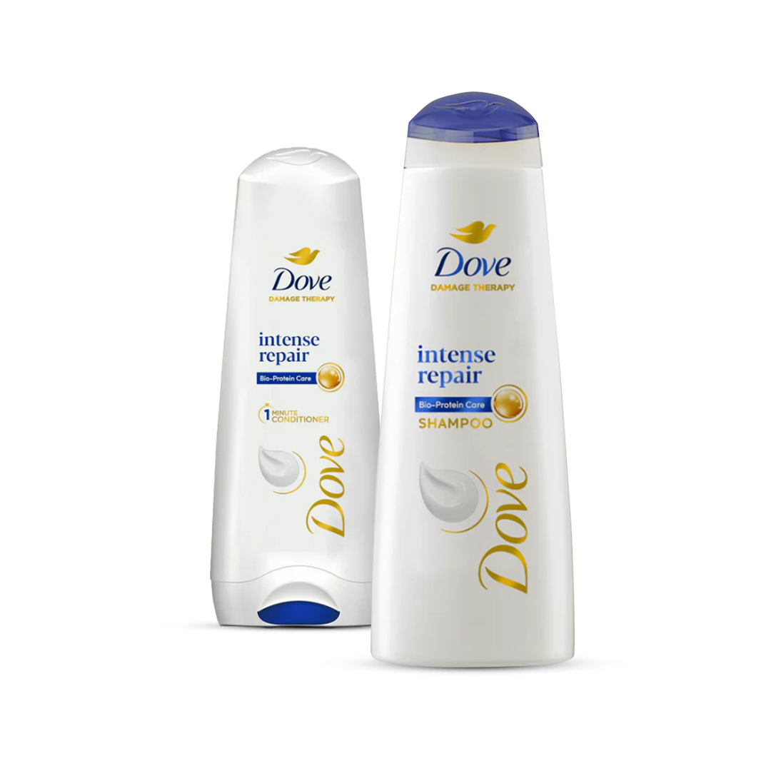 Bundle | Dove Shampoo Intense Repair | 360Ml + Dove Conditioner Intense Repair | 180Ml | Best Price in Pakistan original skincare product Pakistan Main image