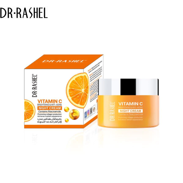 Dr. Rashel Vitamin C Brightening & Anti- Aging Night Cream | 50g | Best Price in Pakistan original skincare product Pakistan