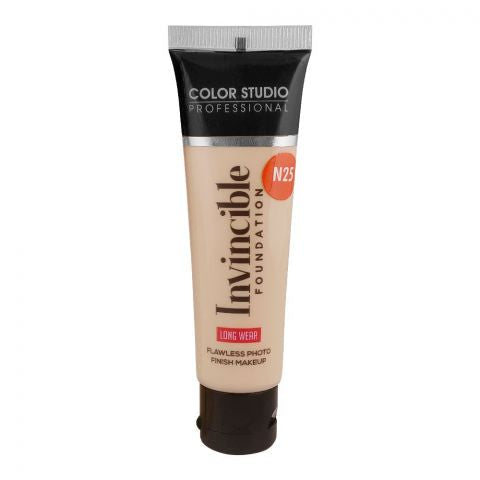 Color Studio | Invincible Foundation Shade True Ivory -N25- Flawless Photo Finish Makeup | Best Price in Pakistan original skincare product Pakistan مرکزی تصویر
