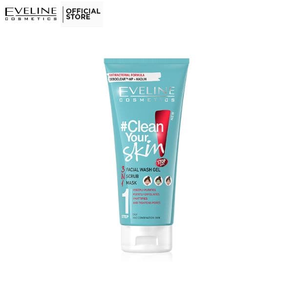 Eveline Facial Wash Gel + Scrub + Mask | Best Price in Pakistan original skincare product Pakistan Main image