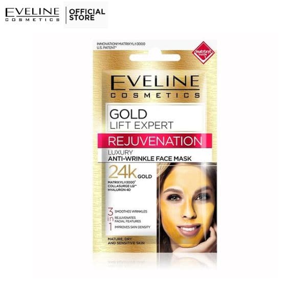 Eveline Gold Lift Expert Mask | 7ml | Best Price in Pakistan original skincare product Pakistan مرکزی تصویر