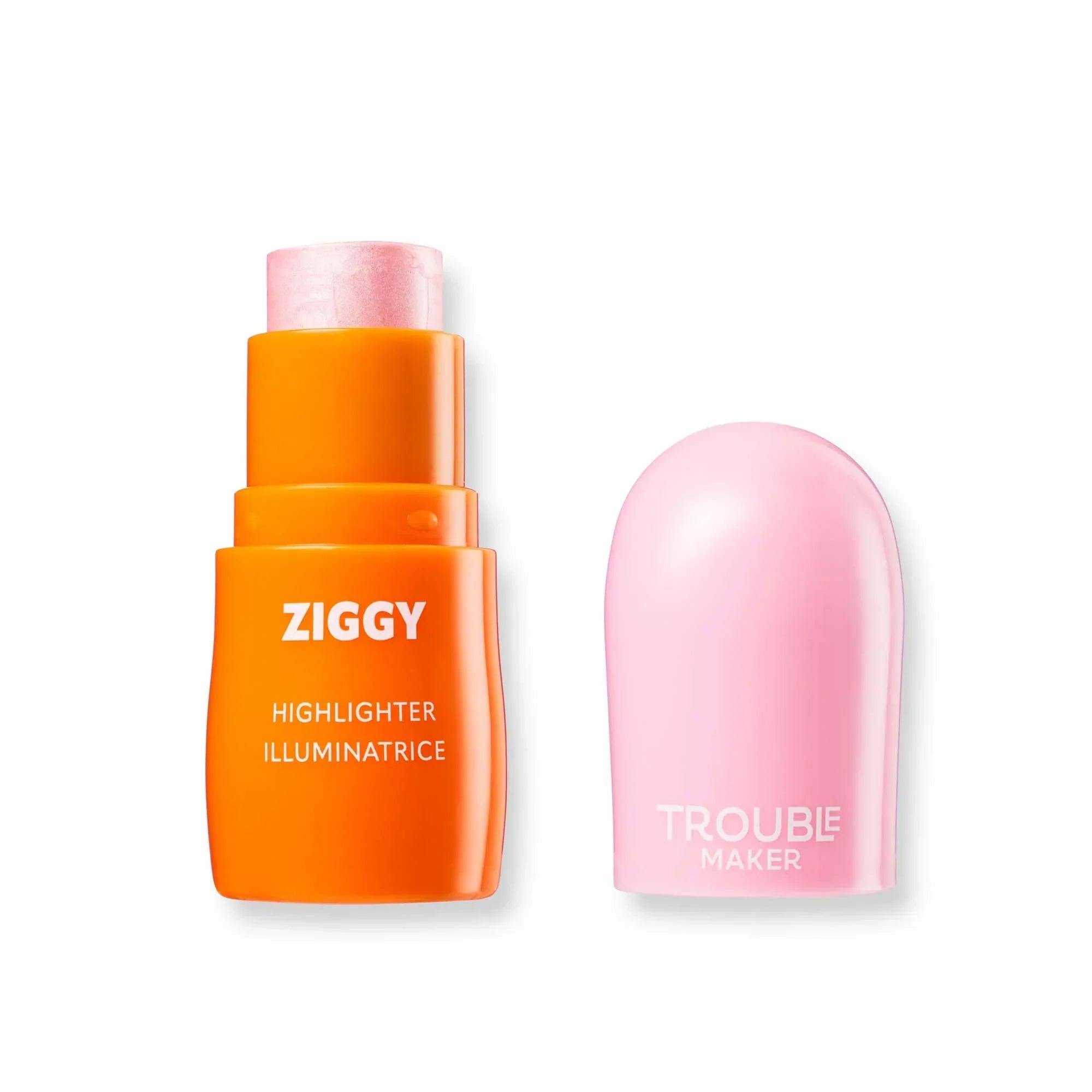Trouble Maker | Ziggy Stick Glass Highlight | Earthling Pink | Best Price in Pakistan original skincare product Pakistan مرکزی تصویر