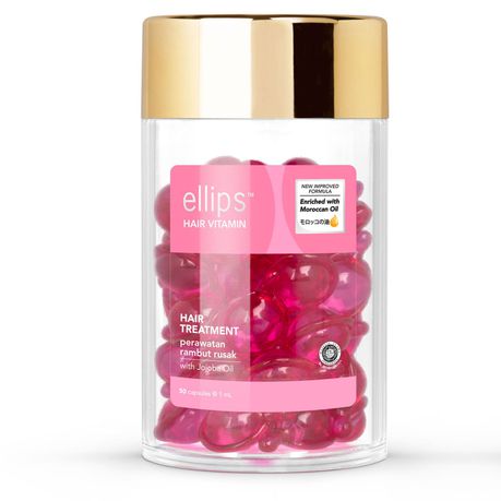 Ellips Hair Vitamin Capsule Hair Treatment With Jojoba Oil 50'S (Pink) | Best Price in Pakistan original skincare product Pakistan