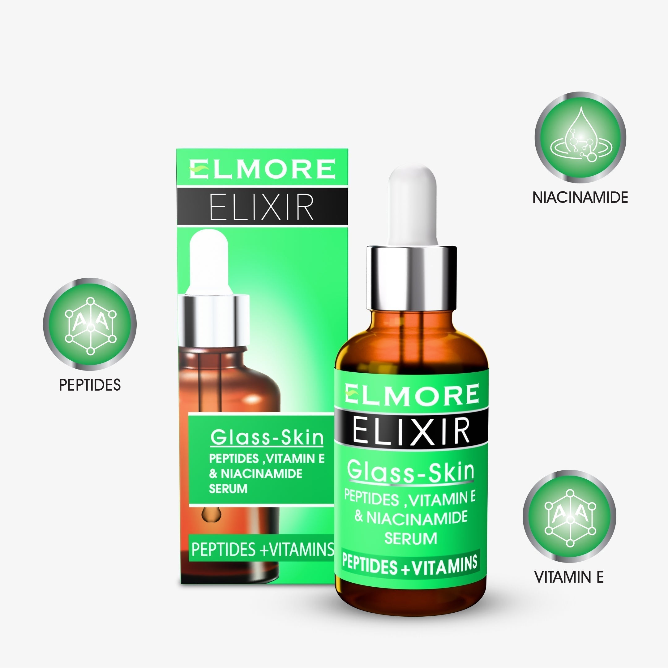 Elmore ELIXIR Peptides Serum | Best Price in Pakistan original skincare product Pakistan