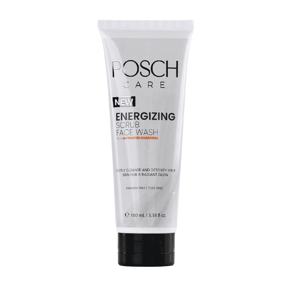 Posch Care Energizing Scrub Face Wash With Activated Charcoal | Best Price in Pakistan original skincare product Pakistan