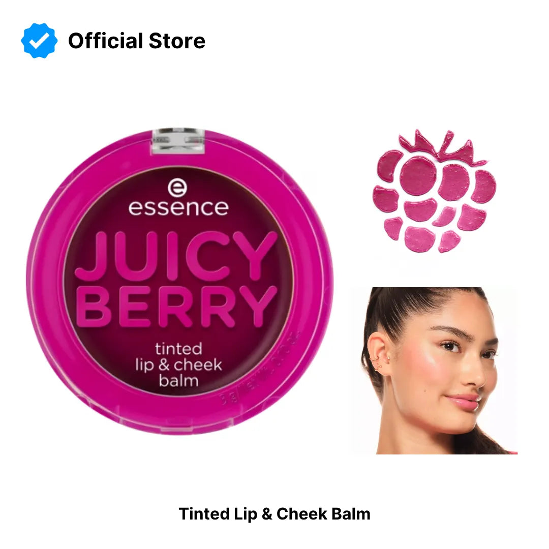 Essence Juicy Berry Tinted Lip & Cheek Balm | Best Price in Pakistan original skincare product Pakistan مرکزی تصویر