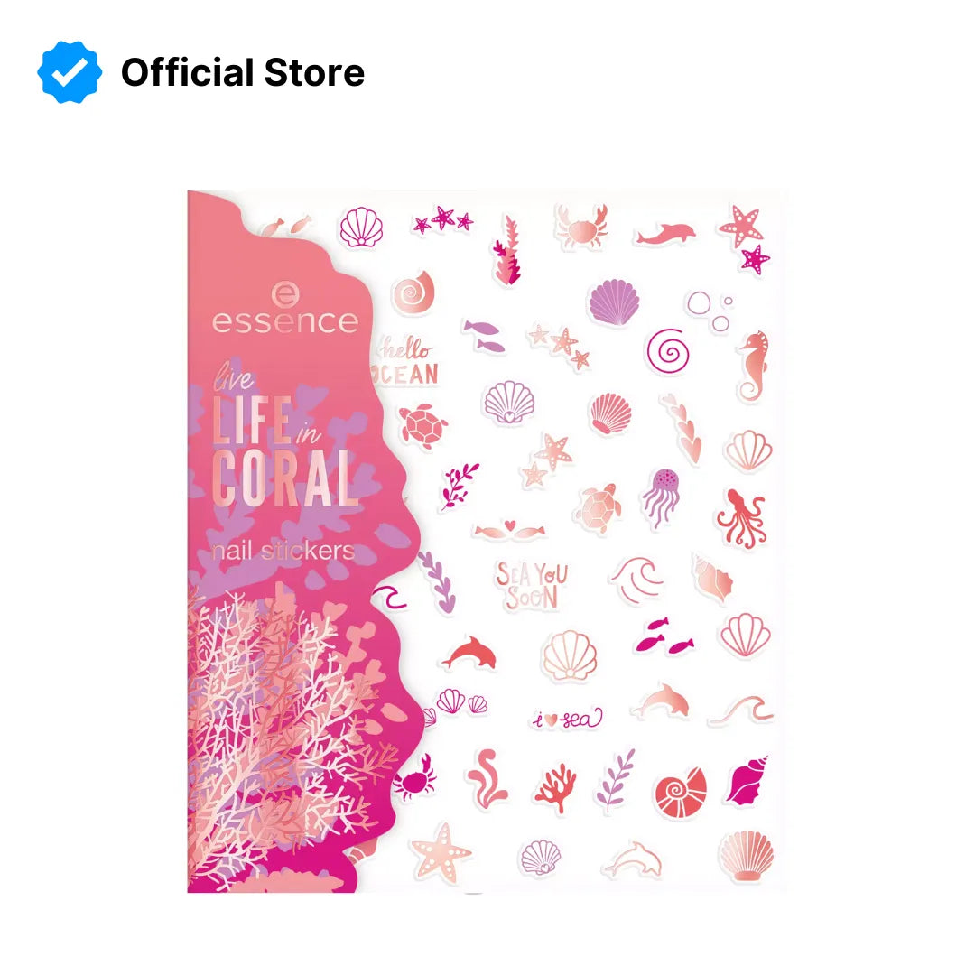 Essence Life in CORAL Nail Stickers | Best Price in Pakistan original skincare product Pakistan Main image