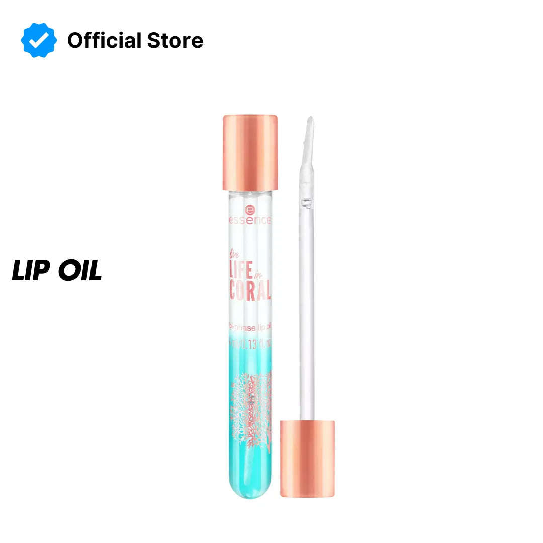 Essence Life in Coral Bi-Phase Lip Oil | Best Price in Pakistan original skincare product Pakistan Main image