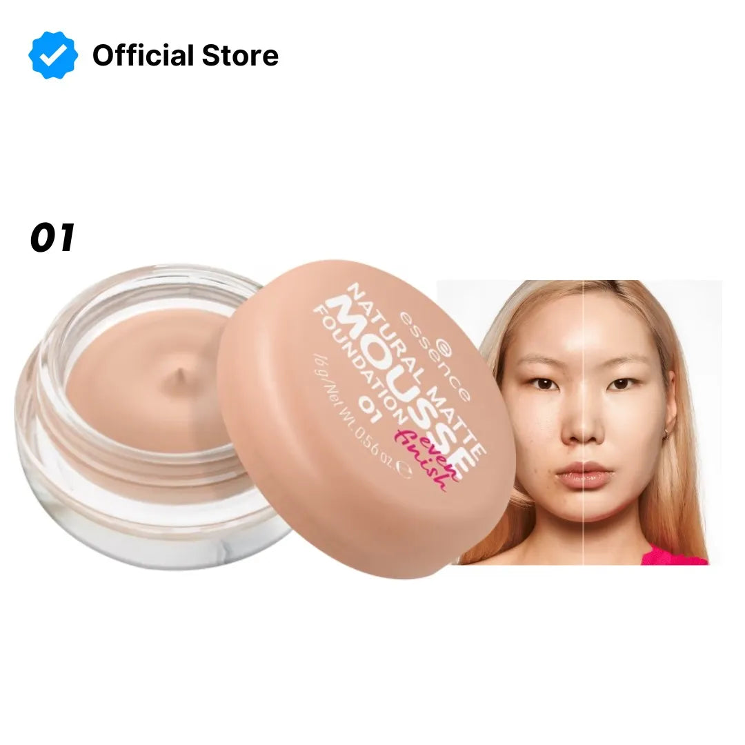 Essence Natural Matte Mousse Foundation | Best Price in Pakistan original skincare product Pakistan مرکزی تصویر