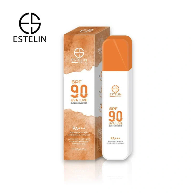 Estelin | Brightening & Anti-aging Sunscreen Lotion SPF90 PA+++ 120g | Best Price in Pakistan original skincare product Pakistan