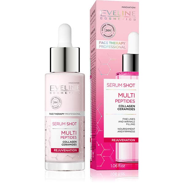 Eveline Serum Shot Multi Peptides Collagen Rejuvenation | 30ml | Best Price in Pakistan original skincare product Pakistan Main image