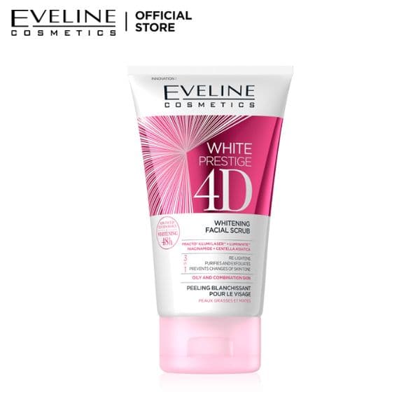 Eveline White Prestige 4D Whitening Facial Scrub | 150ml | Best Price in Pakistan original skincare product Pakistan Main image