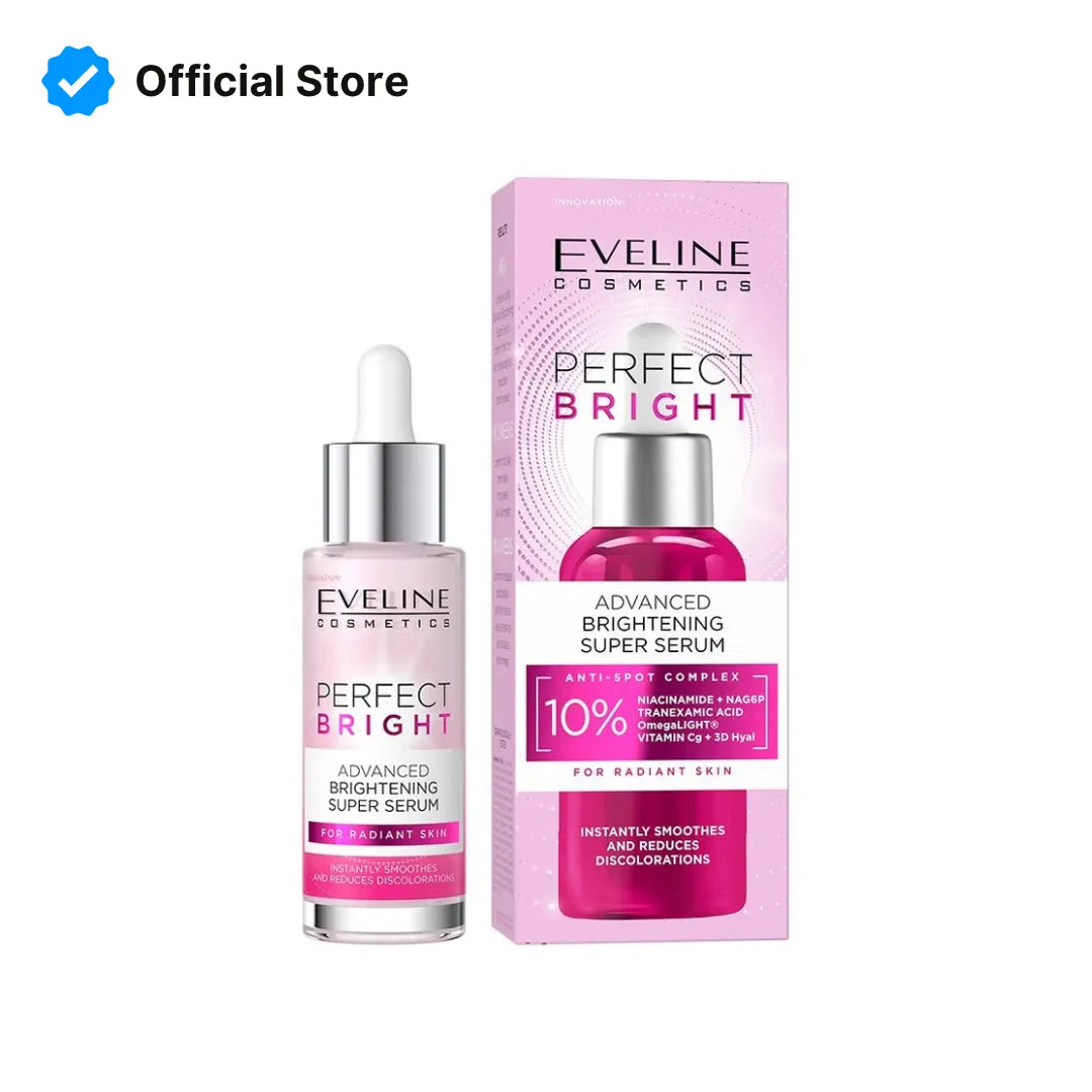Eveline Perfect Bright Advance Brightening Super Serum | 30ml | Best Price in Pakistan original skincare product Pakistan Main image