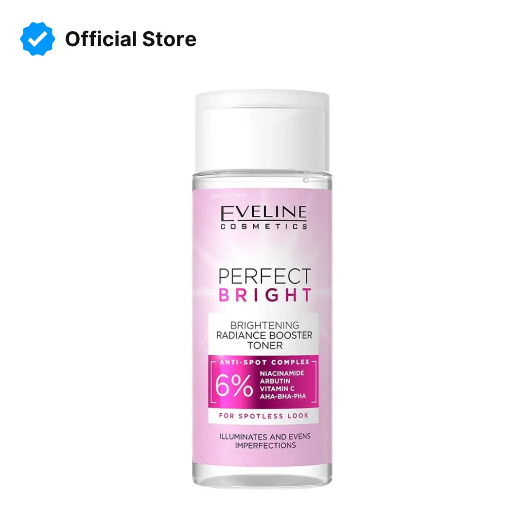 Eveline Perfect Bright Brightening Radiance Booster Toner | 150ml | Best Price in Pakistan original skincare product Pakistan
