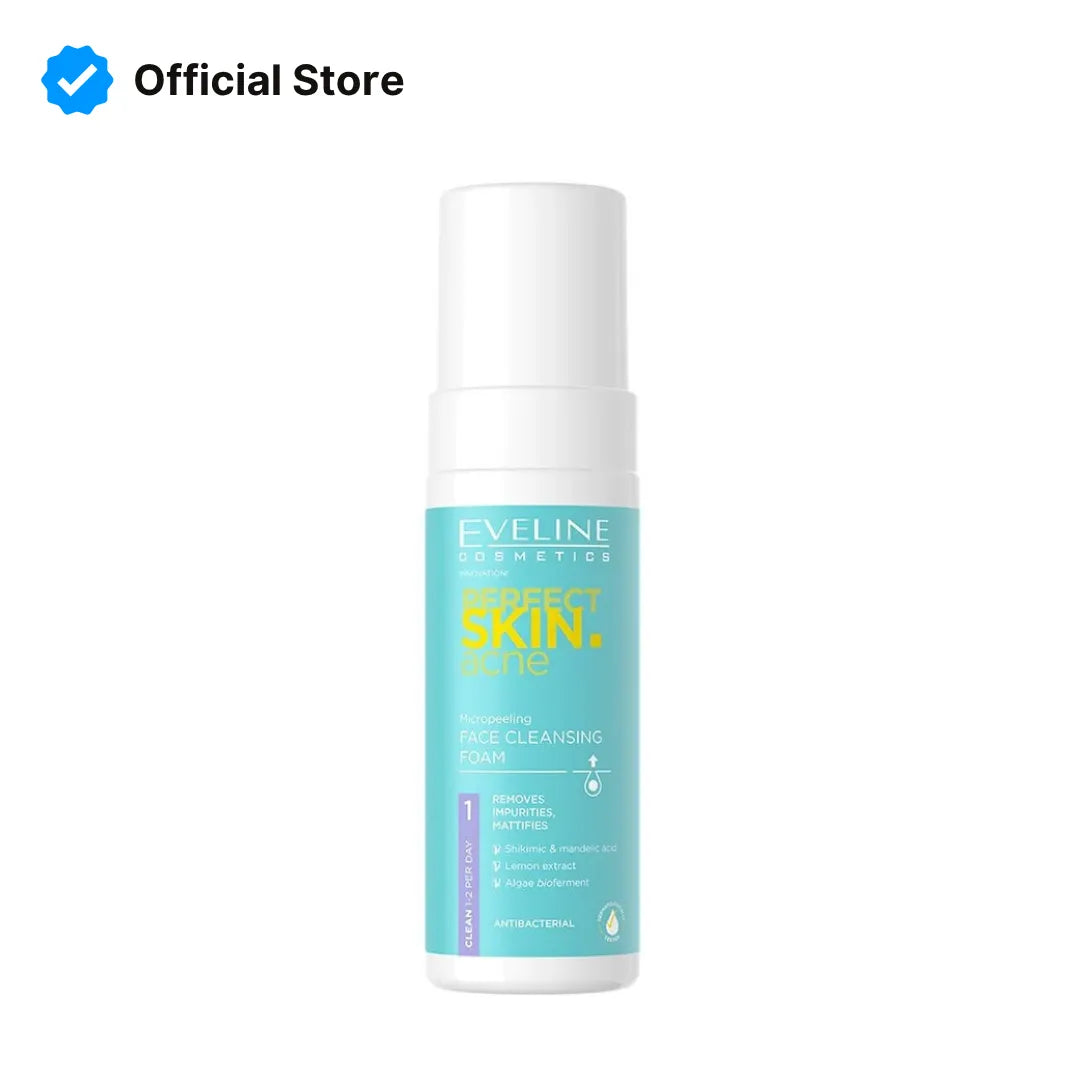 Eveline Perfect Skin Acne Face Cleansing Foam | Best Price in Pakistan original skincare product Pakistan Main image